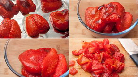 ШАГ 3. хлеб с запеченным перцем и травами