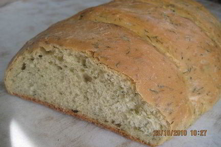 Хлеб с зеленью