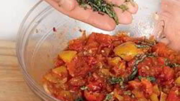 ШАГ 5. холодный мясной хлеб с летней сальсой