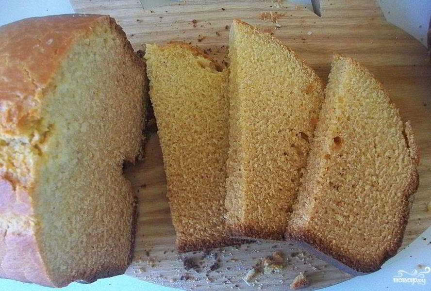 Кукурузный хлеб без дрожжей