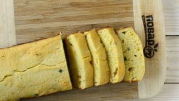 ШАГ 7. кукурузный хлеб с маслом и яйцом