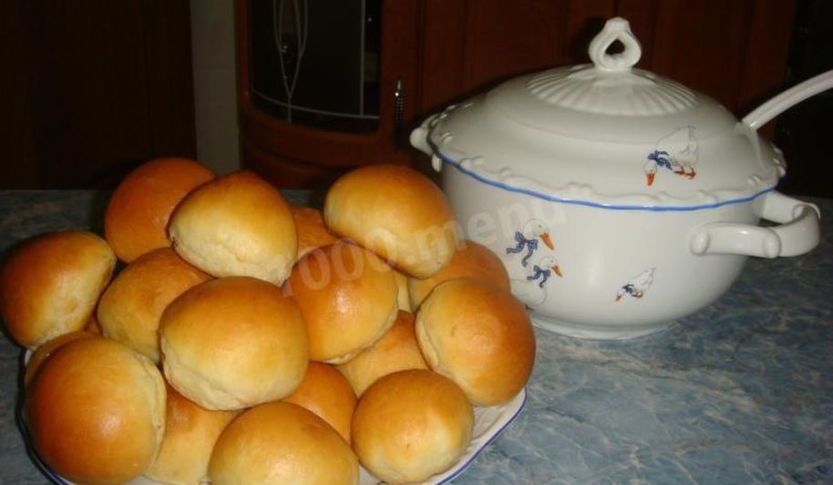 Рецепт пампушки к красному борщу на молоке