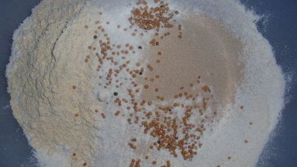 ШАГ 4. пикантный хлеб с семенами горчицы, болгарским перцем и тмином