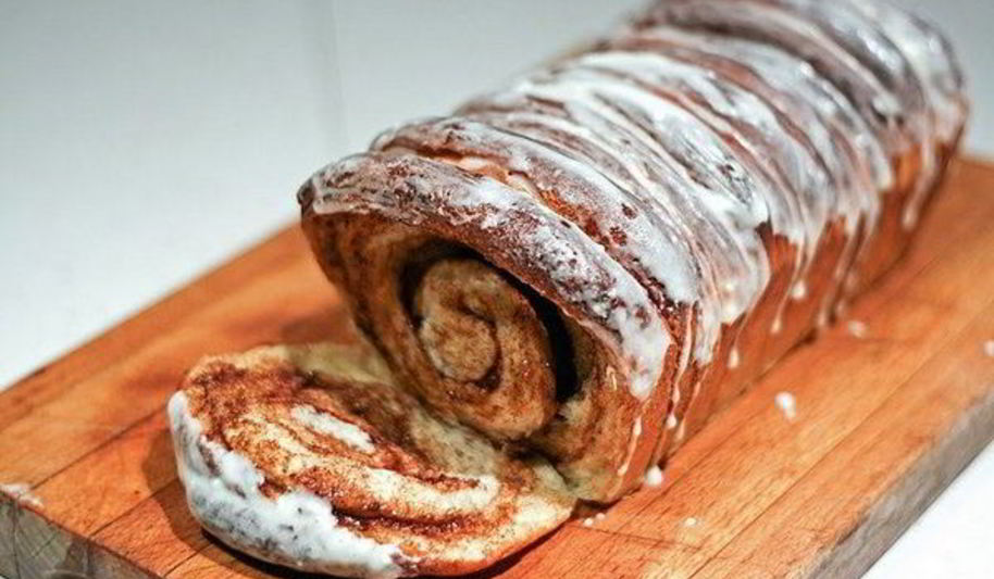 Рецепт разваливающийся хлеб с корицей в глазури