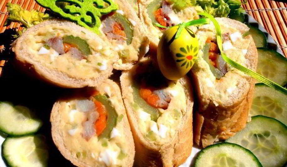 Рецепт рыбный багет