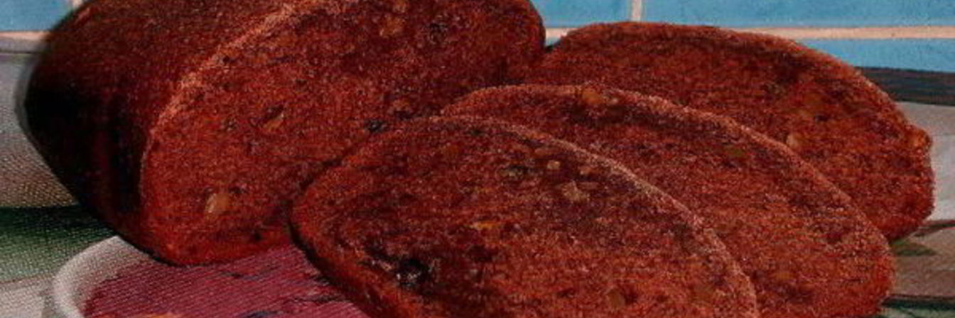 Шоколадный хлеб с грецкими орехами