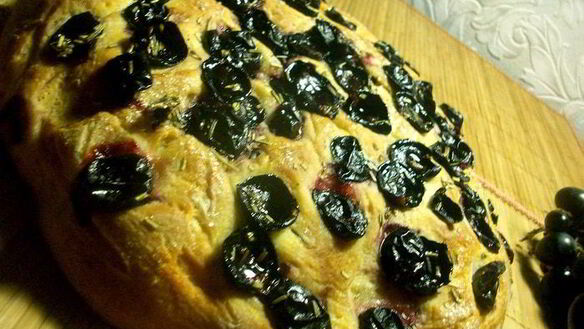 ШАГ 5. тосканский хлеб с виноградом