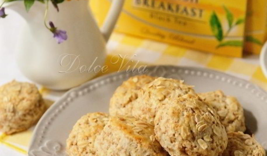 Рецепт цельнозерновые мини-сконы с овсяными хлопьями