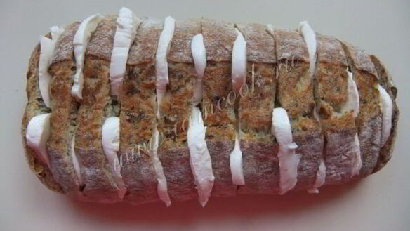 ШАГ 4. запеченная чиабатта-гармошка