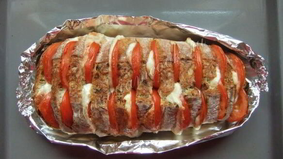 ШАГ 7. запеченная чиабатта-гармошка