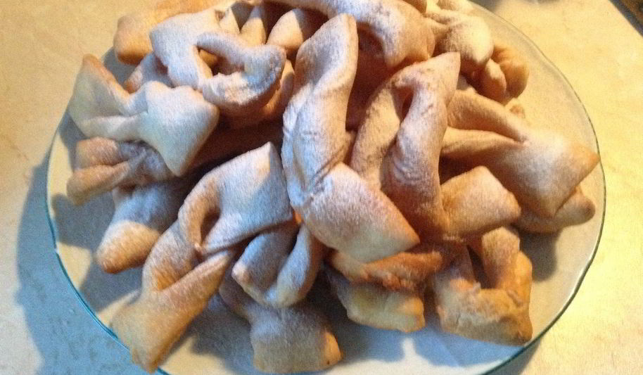 Рецепт хворост на кефире пышный