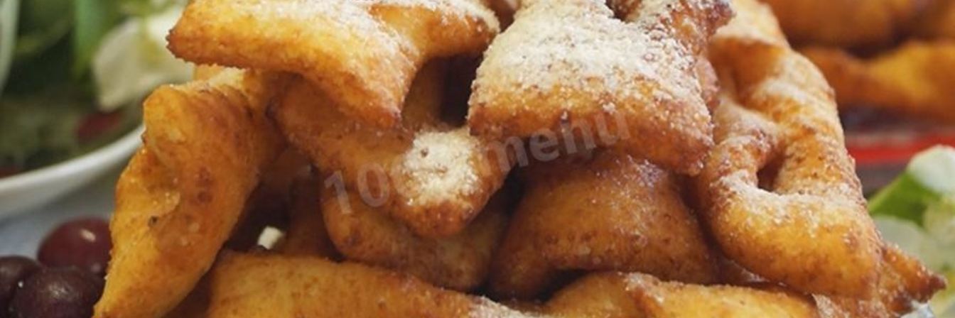 Хворост на кефире с творогом