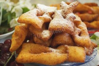 Хворост на кефире с творогом