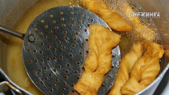 ШАГ 7. хворост слоистый, постный