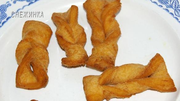 ШАГ 8. хворост слоистый, постный