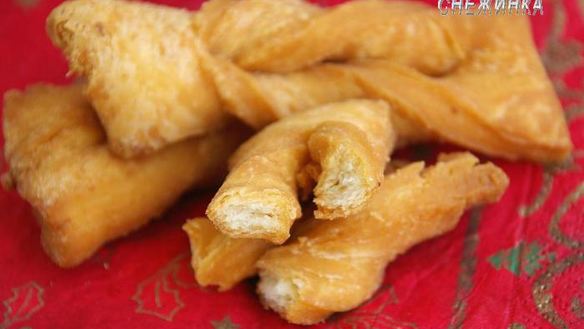 ШАГ 10. хворост слоистый, постный