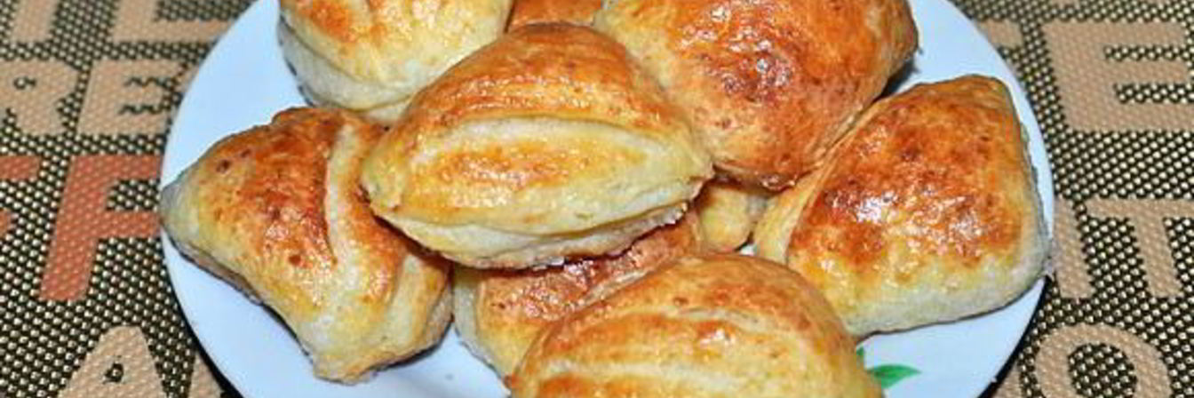 Конвертики из творожного теста