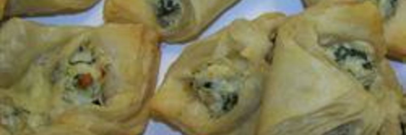 Конвертики с артишоками и шпинатом