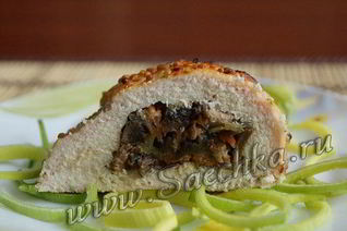 Куриный конвертик с грибами