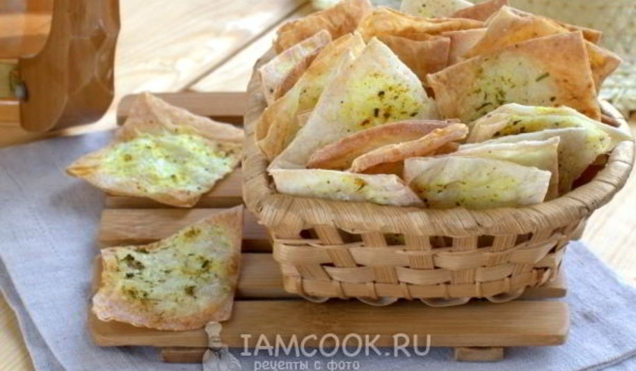 Рецепт чипсы из лаваша