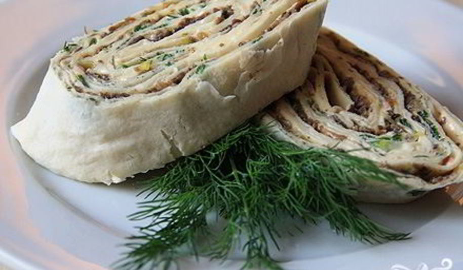 Рецепт лаваш с грибами