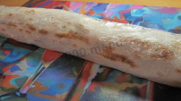 ШАГ 12. лаваш с плавленым сыром