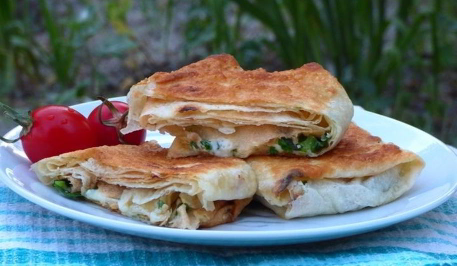 Рецепт лаваш с сыром и зеленью