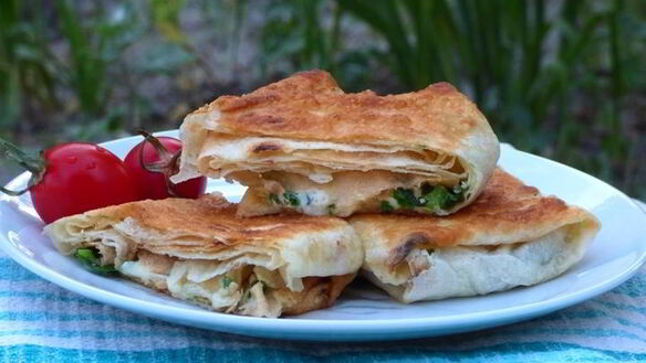 ШАГ 8. лаваш с сыром и зеленью