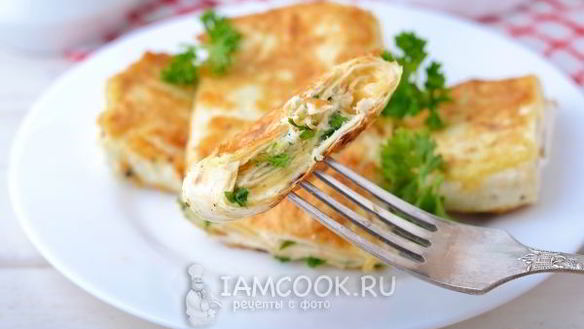 ШАГ 13. лаваш с сыром на сковороде