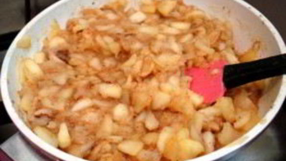 ШАГ 3. лаваш с яблоками