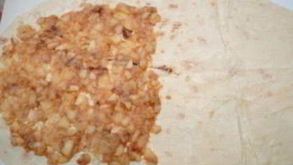 ШАГ 5. лаваш с яблоками