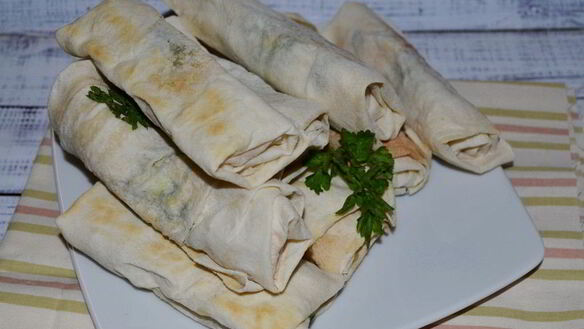 ШАГ 8. рулетики из лаваша