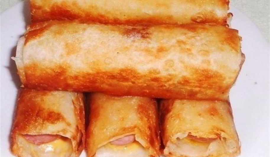 Рецепт сосиски в картофельно-сырной шубе из лаваша