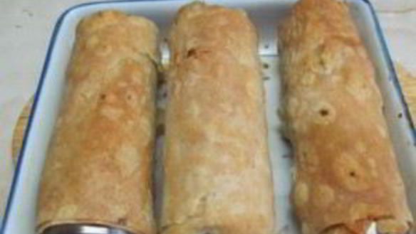 ШАГ 3. трубочки из лаваша