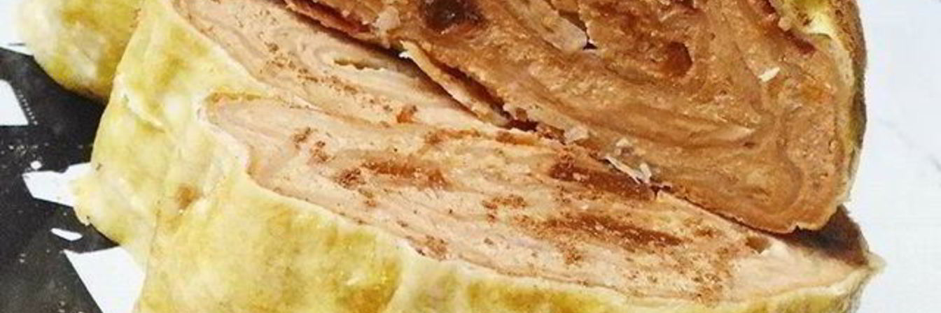 Творожно-тыквенный рулет из лаваша