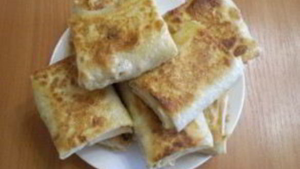 ШАГ 9. жареный лаваш с начинкой