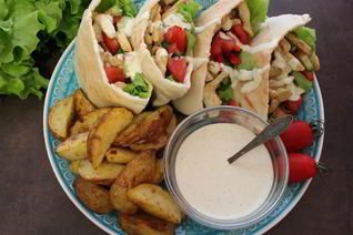 Арабская пита с курицей