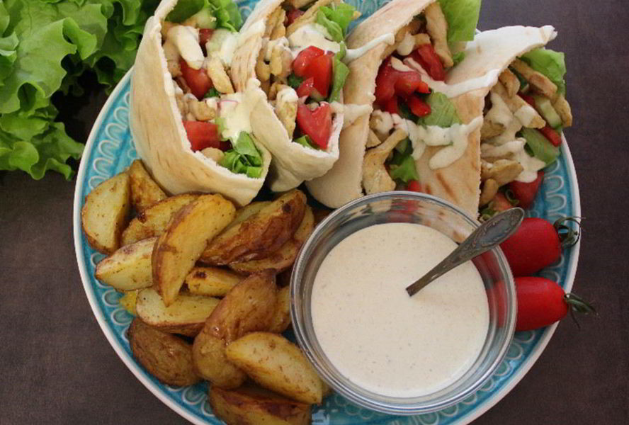 Арабская пита с курицей