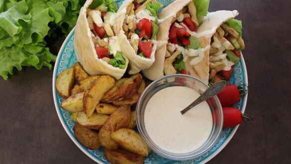 ШАГ 6. арабская пита с курицей