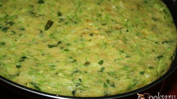 ШАГ 5. диетическая кабачковая лепешка