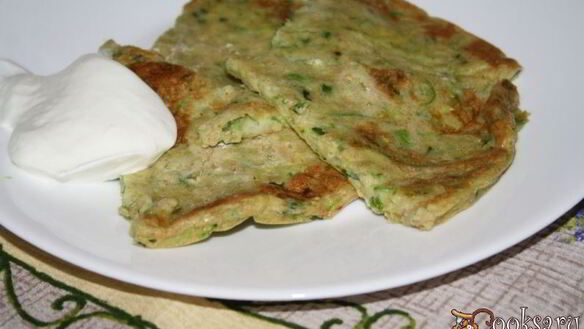 ШАГ 7. диетическая кабачковая лепешка