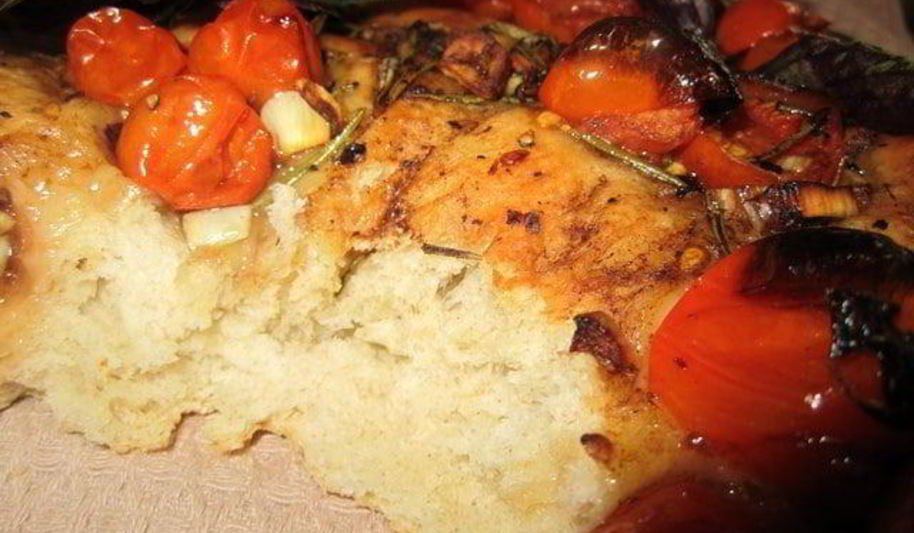 Рецепт фокачча с бальзамическими помидорами