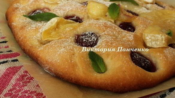 ШАГ 7. фокачча с черешней и сыром бри