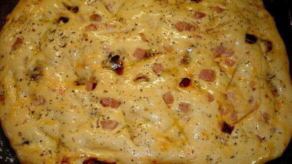 ШАГ 5. фокачча с ветчиной и вялеными помидорами италия