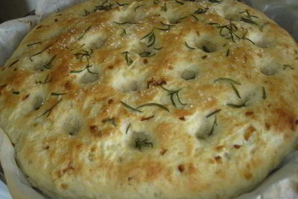 Картофельная фокачча с жареным луком