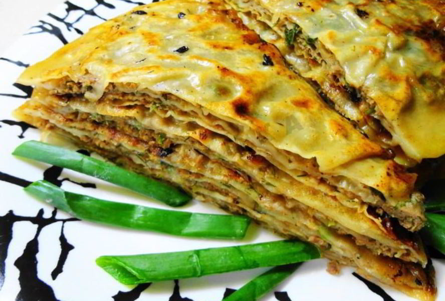 Китайские лепешки с мясом