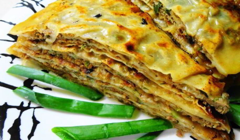 Рецепт китайские лепешки с мясом