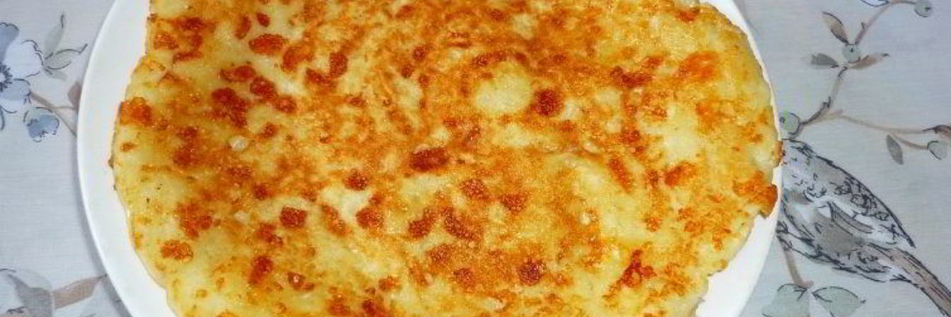 Лепешка из сулугуни жареная