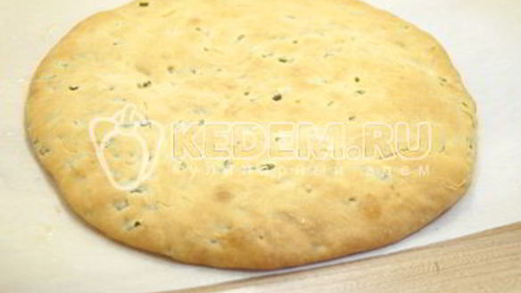 ШАГ 11. лепешка с чесночными стрелками сандра