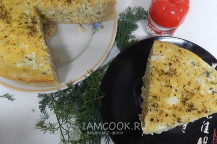 Лепешка с капустой